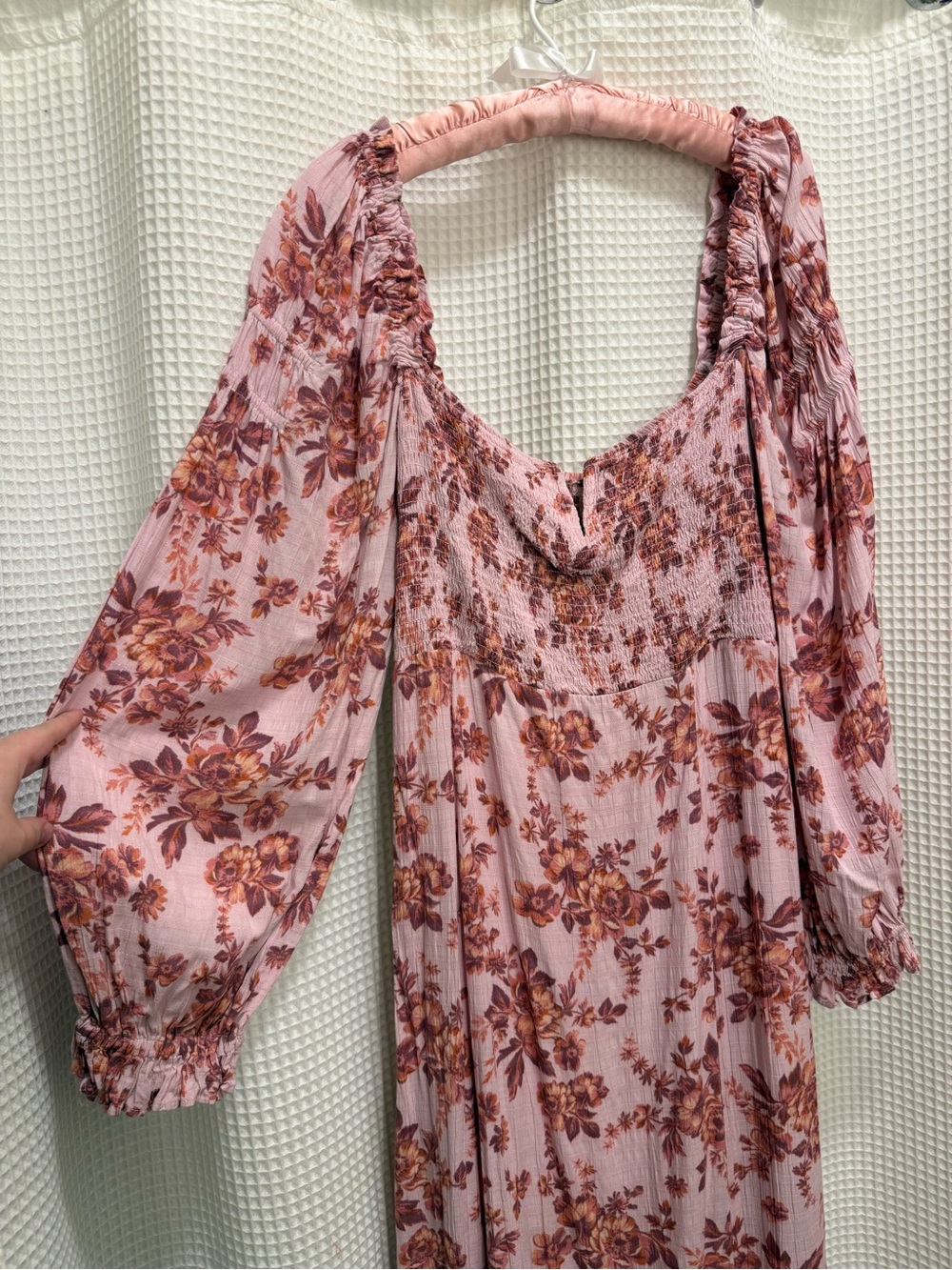 Free People Jaymes Pink Floral Maxi Dress - size XL - Picture 4 of 11